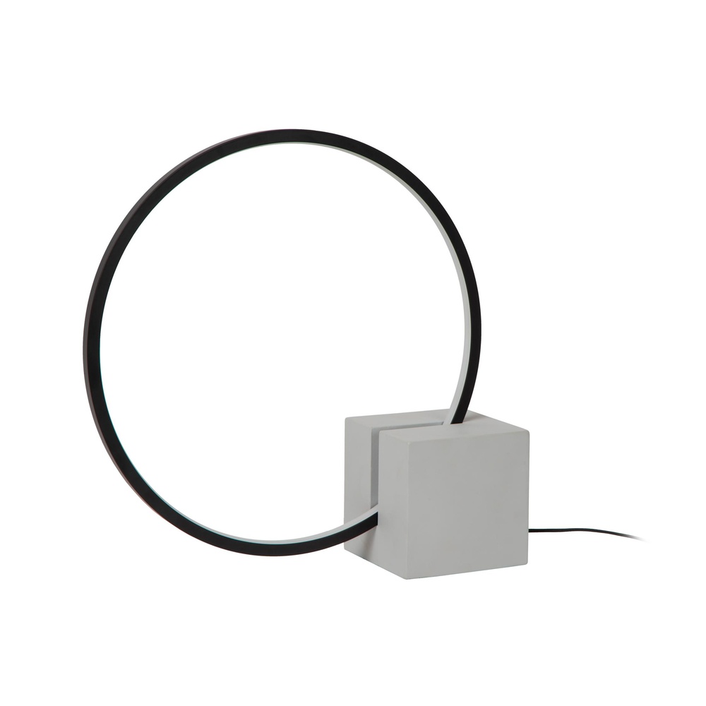 Lucide Zwarte tafellampCirkelis rond Ø 32cm - 05555/06/30